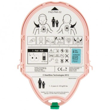 Électrode Pediatric-Pak pour HeartSine DEA